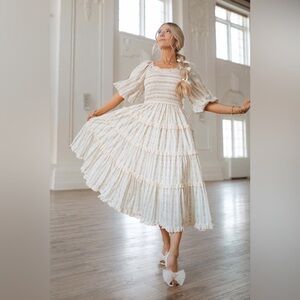 Ivy City Co - Roselyn in ivory floral S NWT